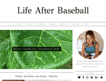 Tablet Screenshot of lifeafterbaseball.net